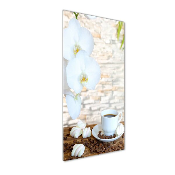 Acrylbild vertikal Eine Tasse Kaffee