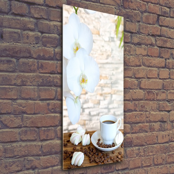 Acrylbild vertikal Eine Tasse Kaffee