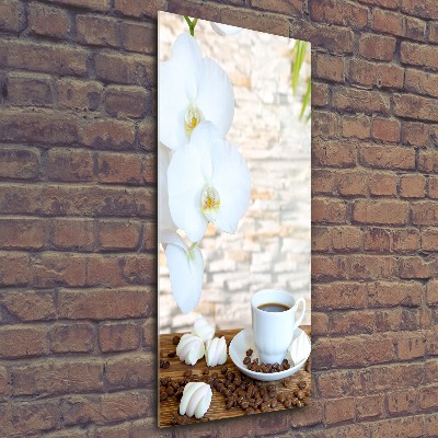 Acrylbild vertikal Eine Tasse Kaffee