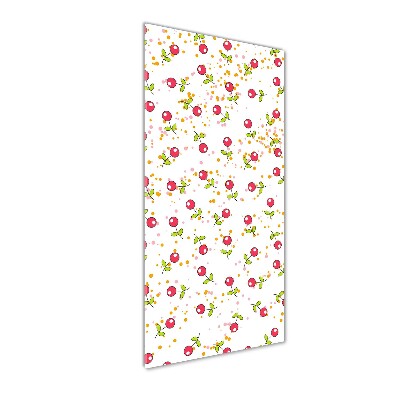 Modernes Acrylbild vertikal Kirschen