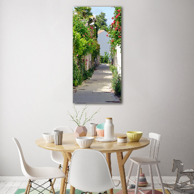 Acrylbild vertikal Französische Straßen