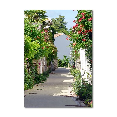 Acrylbild vertikal Französische Straßen