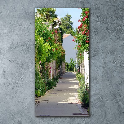 Acrylbild vertikal Französische Straßen