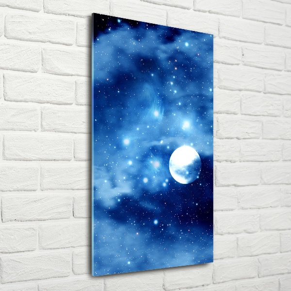 Bild auf Acrylglas vertikal Vollmond