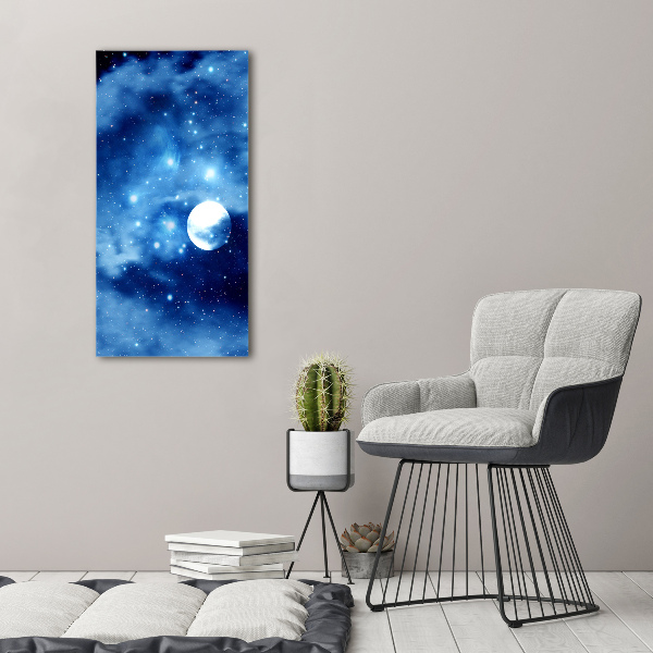 Bild auf Acrylglas vertikal Vollmond