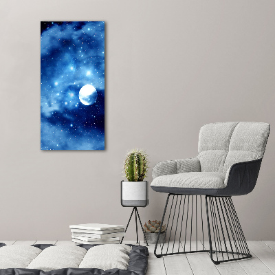 Bild auf Acrylglas vertikal Vollmond
