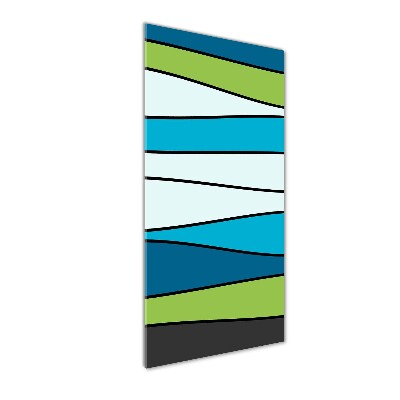 Acrylbild vertikal Bunte Streifen