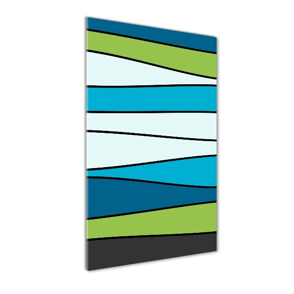 Acrylbild vertikal Bunte Streifen