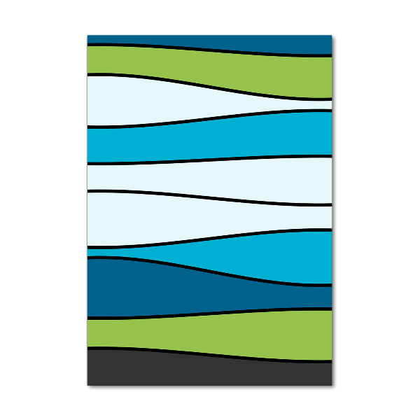 Acrylbild vertikal Bunte Streifen