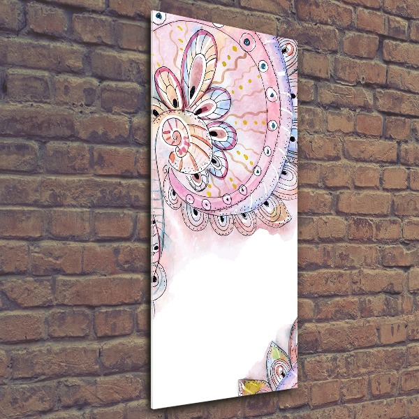 Bild auf Acrylglas vertikal Abstraktes Muster