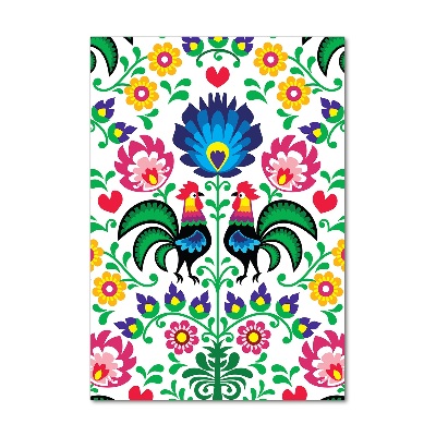 Modernes Acrylbild vertikal Ethnisches Muster