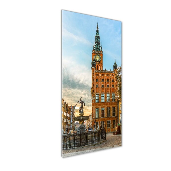Modernes Acrylbild vertikal Danzig, Polen