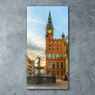 Modernes Acrylbild vertikal Danzig, Polen