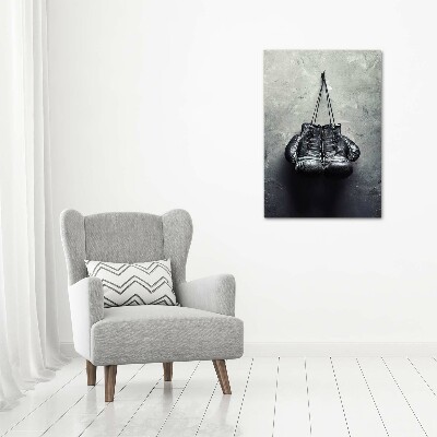 Modernes Acrylbild vertikal Boxhandschuhe