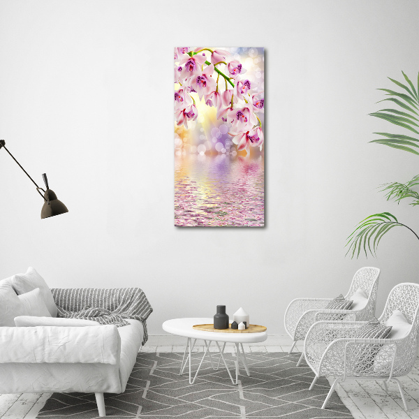 Bild auf Acrylglas vertikal Orchidee