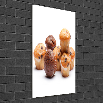 Bild auf Acrylglas vertikal Cupcakes