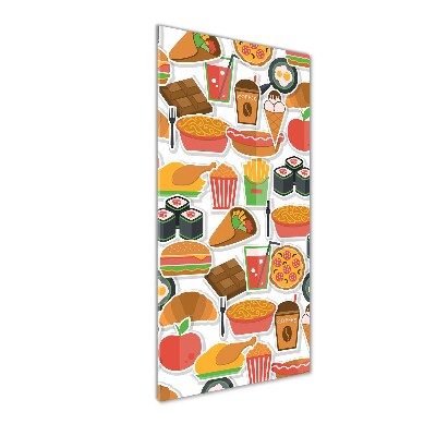 Acrylbild vertikal Fastfood