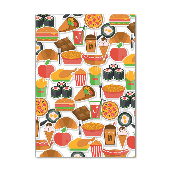 Acrylbild vertikal Fastfood