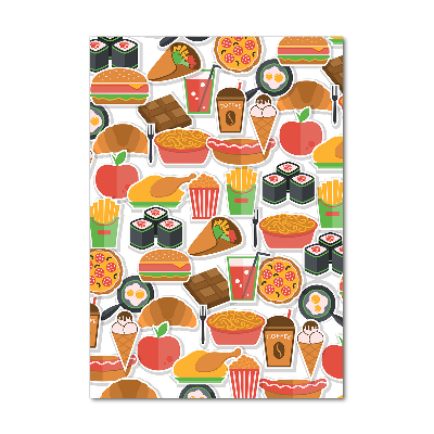 Acrylbild vertikal Fastfood