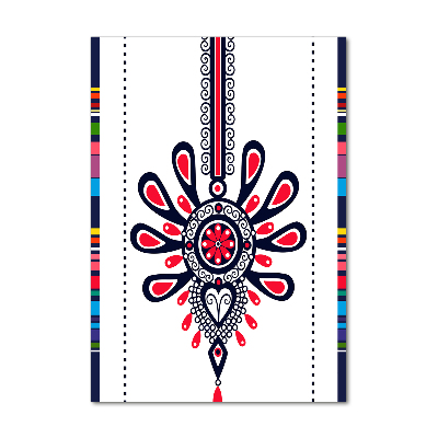 Acrylbild vertikal Polnisches Volksmuster