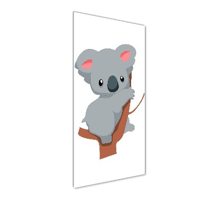 Acrylbild vertikal Panda auf einem Baum