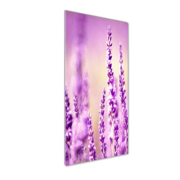 Modernes Acrylbild vertikal Lavendel