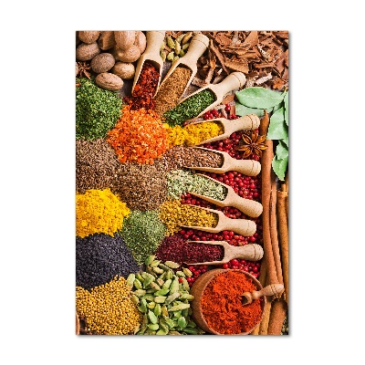 Modernes Acrylbild vertikal Gewürze