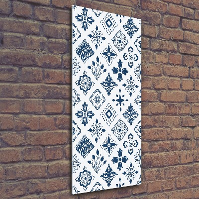 Plexiglasbilder vertikal Blumenmuster