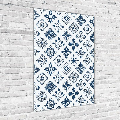 Plexiglasbilder vertikal Blumenmuster