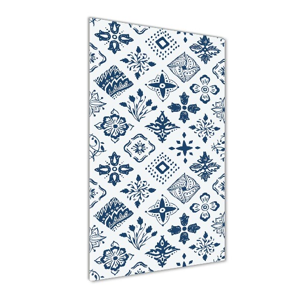 Plexiglasbilder vertikal Blumenmuster