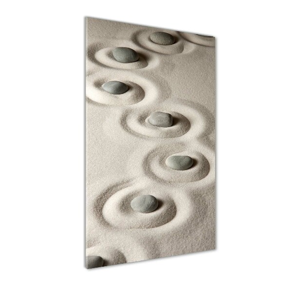 Plexiglasbilder vertikal Steine ​​im Sand