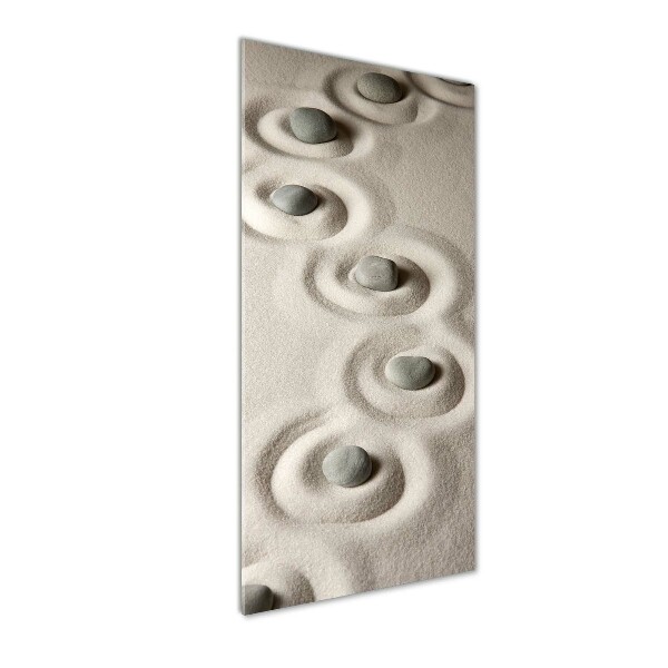 Plexiglasbilder vertikal Steine ​​im Sand