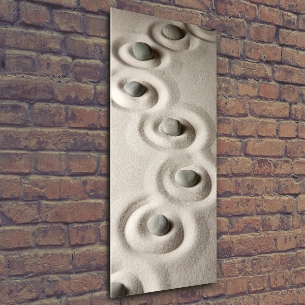 Plexiglasbilder vertikal Steine ​​im Sand