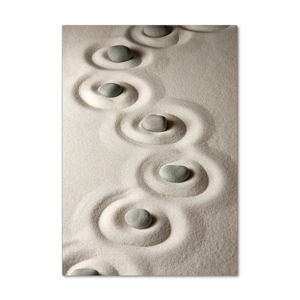 Plexiglasbilder vertikal Steine ​​im Sand