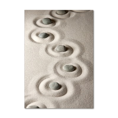 Plexiglasbilder vertikal Steine ​​im Sand