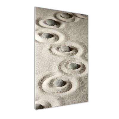 Plexiglasbilder vertikal Steine ​​im Sand