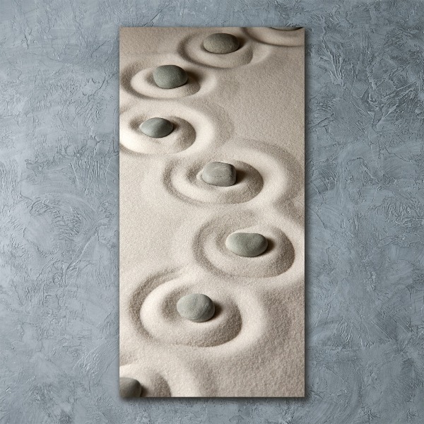 Plexiglasbilder vertikal Steine ​​im Sand