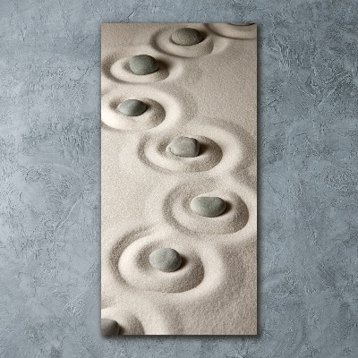 Plexiglasbilder vertikal Steine ​​im Sand