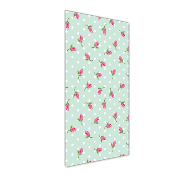 Acrylbild vertikal Rosen