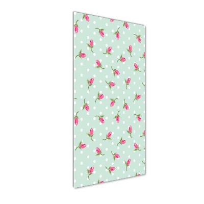 Acrylbild vertikal Rosen