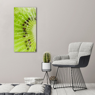 Modernes Acrylbild vertikal Kiwi