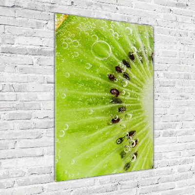 Modernes Acrylbild vertikal Kiwi