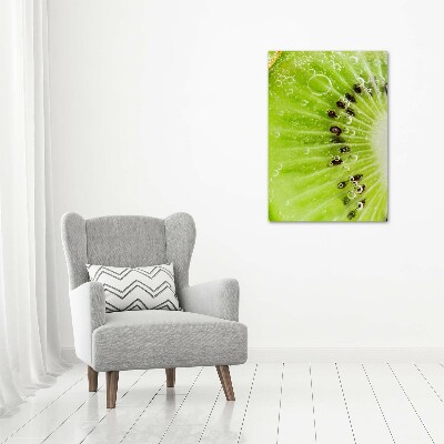 Modernes Acrylbild vertikal Kiwi