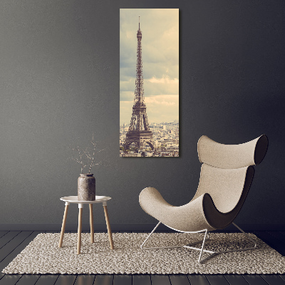 Modernes Acrylbild vertikal Eiffelturm Paris