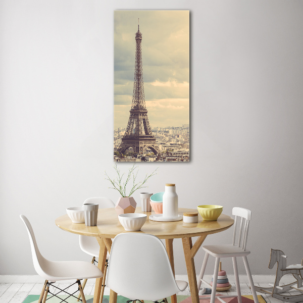 Modernes Acrylbild vertikal Eiffelturm Paris