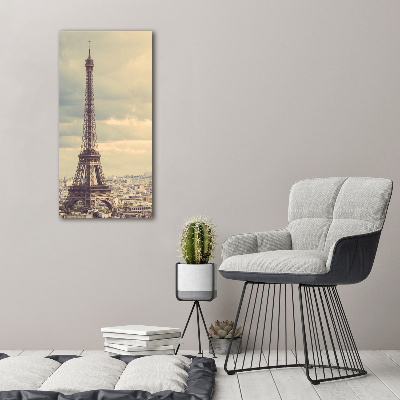 Modernes Acrylbild vertikal Eiffelturm Paris