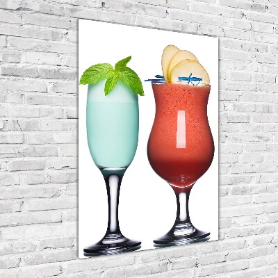 Bild auf Acrylglas vertikal Farbenfrohe Cocktails