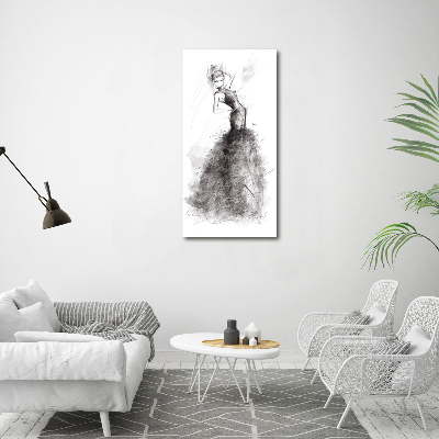 Acrylbild vertikal Modeillustration