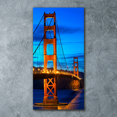 Acrylbild vertikal San Francisco Brücke