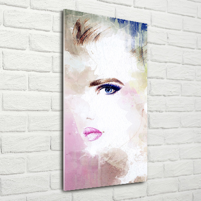 Bild auf Acrylglas vertikal Abstrakte Frau